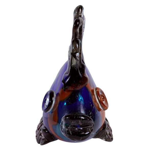 Murano Retro 70s Glass Fish Sculpture Multicolored Figurine Artistic Decor VTG - Picture 3 of 14